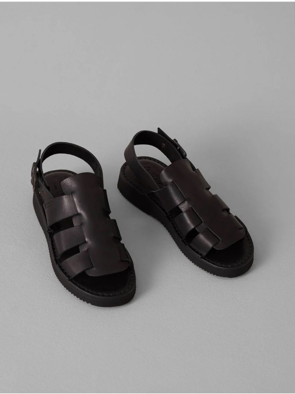 Women's handmade in Italy Vegetable Tanned Leather Fisherman Sandals